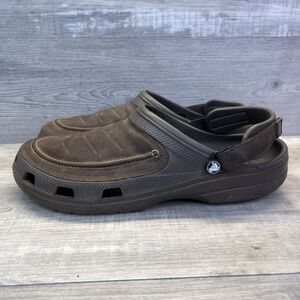 Crocs Yukon Vista II LiteRide Clogs for Men 15 Brown